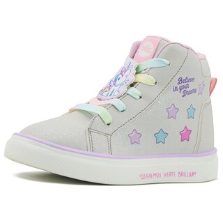 Foto 3 | Foto 3 | Tenis Para Niña Bota Unicornio Estrellas Onix Moda Plateado Plateado