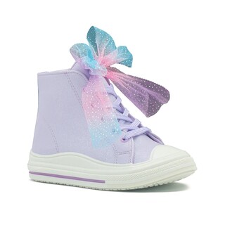 Foto 5 | Foto 5 | Tenis Bota Bambino Para Niña Plataforma Antiderrapante Lila Lavanda