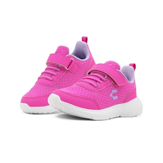 Foto 1 | Foto 1 | Charly Niña Tenis Velcro Deportivo Antiderrapante Fiusha Blanco
