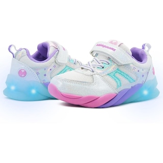 Foto 3 | Foto 3 | Tenis Niña Bubble Gummers Importado Luces Led Plata/lila Plateado