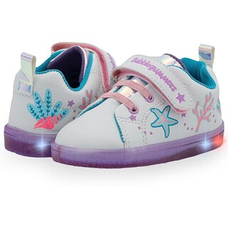 Foto 1 | Foto 1 | Tenis Luces Niña Bubble Gummers Estrellas Color Blanco 14-19 Fucsia