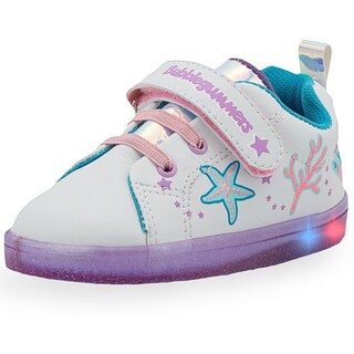 Foto 2 | Foto 2 | Tenis Luces Niña Bubble Gummers Estrellas Color Blanco 14-19 Fucsia