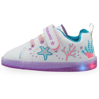 Foto 3 | Foto 3 | Tenis Luces Niña Bubble Gummers Estrellas Color Blanco 14-19 Fucsia