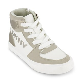 Foto 1 | Foto 1 | Tenis Tipo Botín Dkny Andee Alice, Blanco Con Dorado
