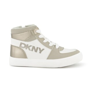 Foto 4 | Foto 4 | Tenis Tipo Botín Dkny Andee Alice, Blanco Con Dorado