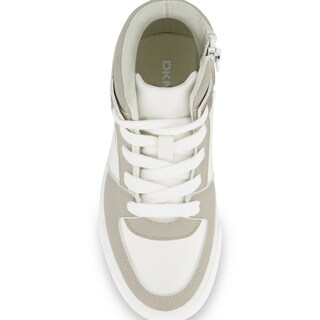 Foto 5 | Foto 5 | Tenis Tipo Botín Dkny Andee Alice, Blanco Con Dorado