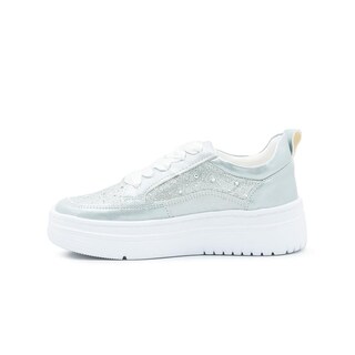 Foto 2 | Foto 2 | Tenis Casual Para Niña Casual Moda Color Plateado 18-26 Plateado