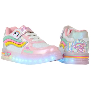 Foto 5 | Foto 5 | Tenis Niña Arcoiris Onkids M-905 Rosa Glitter