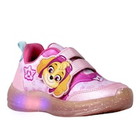Tenis Paw Patrol Niña Luces Led Tropicana Pw835520st Rosa
