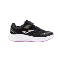Tenis Running Niña Joma Negro Rosa Textil Transpirable Negro