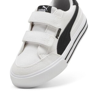 Foto 5 | Foto 5 | Tenis Puma Court Classic Vulc Formstrip Infantil Para Niña Blanco