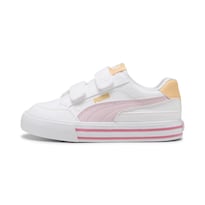 Tenis Puma Court Classic Vulc Formstrip Infantil Para Niña Rosa