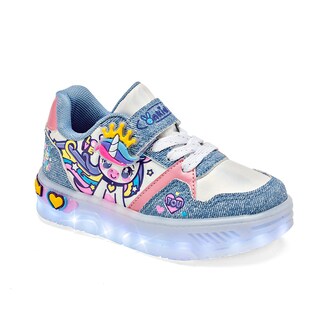Foto 1 | Foto 1 | On Kids Tenis Urbano Para Niña Azul Multicolor Con Luces