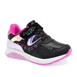 Foto 1 | Foto 1 | Lux-10 Tenis Urbano Para Niña Negro Rosa Fiusha