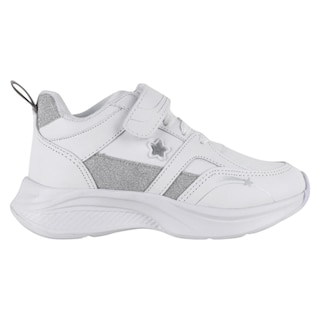 Foto 2 | Foto 2 | Tenis Exterior Piel Vegana Color Blanco Para Niña De Rbcollection
