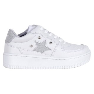Foto 2 | Foto 2 | Tenis Exterior Piel Vegana Color Blanco Para Niña De Rbbasics