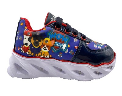 Foto 1 | Foto 1 | Tenis Rojo Arándano Perritos Con Led Marino Con Rojo Para Niño