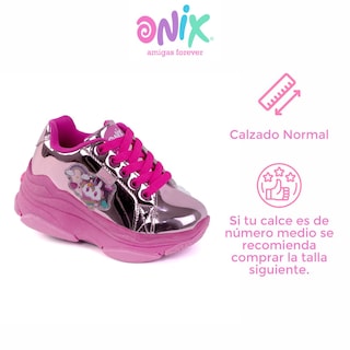 Foto 3 | Foto 3 | Tenis Onix Rosas con Ruedas para Niña