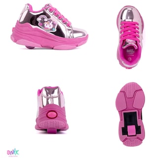 Foto 6 | Foto 6 | Tenis Onix Rosas con Ruedas para Niña