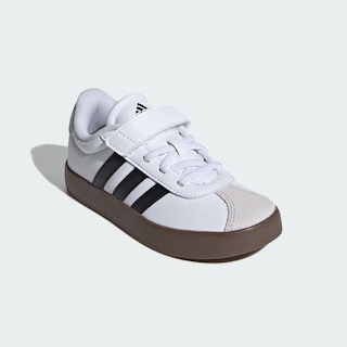 Foto 6 | Foto 6 | Tenis Vl Court 3.0 Skateboarding Adidas Blancos para Niños
