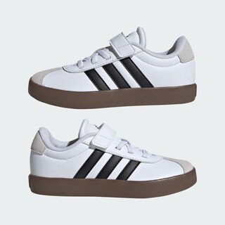 Foto 8 | Foto 8 | Tenis Vl Court 3.0 Skateboarding Adidas Blancos para Niños