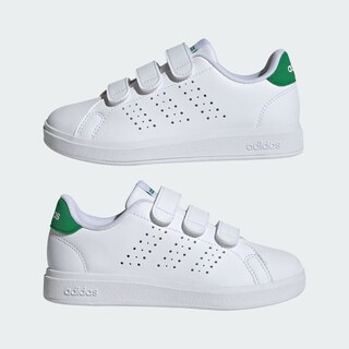 Foto 8 | Foto 8 | Tenis Advantage Base 2.0 Kids Adidas Blanco Niños