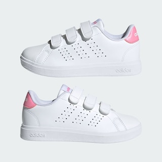 Foto 8 | Foto 8 | Tenis Advantage Base 2.0 Kids Adidas Blanco Niños