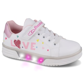 Foto 1 | Foto 1 | Tenis Choclo Con Luces Dominiq 2452 Color Blanco/rosa Para Niña