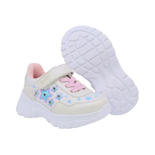 Foto 6 | Foto 6 | Tenis Para Niña Ajuste Velcro Coqueta 133302-y Perla Con Luces