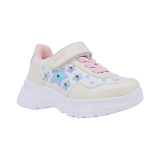 Foto 1 | Foto 1 | Tenis Para Niña Ajuste Velcro Coqueta 133302-y Perla Con Luces