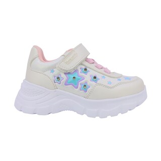 Foto 2 | Foto 2 | Tenis Para Niña Ajuste Velcro Coqueta 133302-y Perla Con Luces