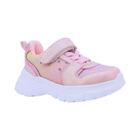 Tenis Coqueta Rosas Ajuste Velcro con Luces para Niña