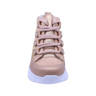 Foto 3 | Foto 3 | Tenis Botín Coqueta y Audaz Oro Rosado Ajuste de Agujeta para Bebé