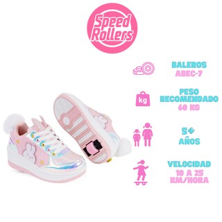 Foto 4 | Foto 4 | Tenis Patín Speed Rollers Bunny Roller Rosa Shine