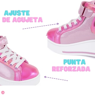 Foto 6 | Foto 6 | Tenis Patín High Speed Rollers Pink Butterfly Roller Rosa