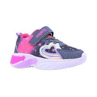 Foto 1 | Foto 1 | Tenis Casual Para Niña Coqueta 605000-h Con Detalles Multicolor, Ajuste Velcro Y Agujeta Elastica