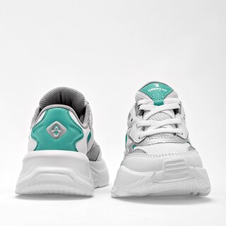 Foto 3 | Foto 3 | American Fire Tenis Urbano Para Niña Blanco Plata Verde