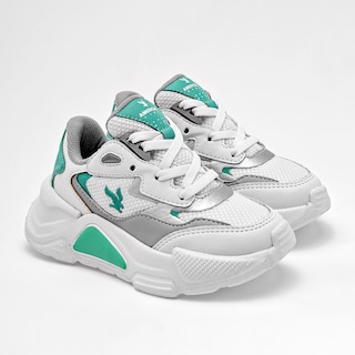 Foto 2 | Foto 2 | American Fire Tenis Urbano Para Niña Blanco Plata Verde