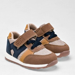 Foto 2 | Foto 2 | Tres-a Tenis Para Bebé Niña Beige Camel Marino