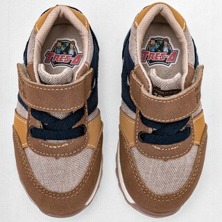 Foto 3 | Foto 3 | Tres-a Tenis Para Bebé Niña Beige Camel Marino
