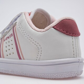 Foto 4 | Foto 4 | Tenis Levi's Blanco y Rosa para Bebé Niña