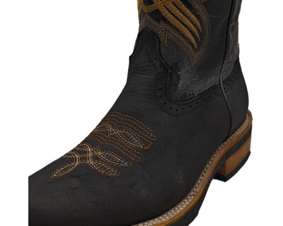 Foto 2 | Foto 2 | Botas de Piel Vacuna El Chiqueado Negras