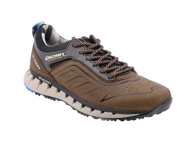 Foto 1 | Foto 1 | Tenis De Piel Para Senderismo Discovery Expedition Tai 2343 Café Para Hombre