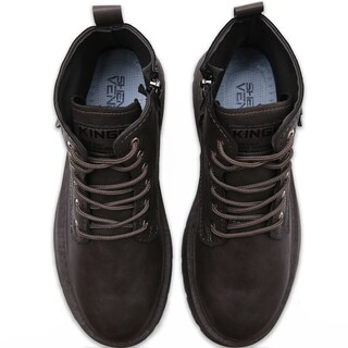 Foto 5 | Foto 5 | Botas Vinil Piel De Uso Rudo Para Hombre Antideslizantes Gris Talla 8