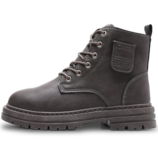 Foto 2 | Foto 2 | Botas Vinil Piel De Uso Rudo Para Hombre Antideslizantes Gris Talla 8.5
