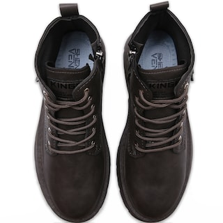 Foto 5 | Foto 5 | Botas Vinil Piel De Uso Rudo Para Hombre Antideslizantes Gris Talla 8.5