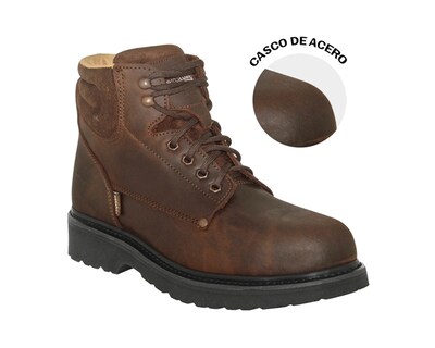 Foto 2 | Foto 2 | Bota De Trabajo Con Casquillo Establo 504 Café Crazy