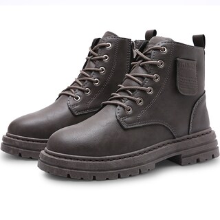 Foto 1 | Foto 1 | Botas Vinil Piel De Uso Rudo Para Hombre Antideslizantes Gris Talla 6