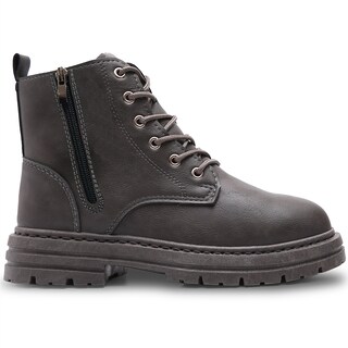 Foto 3 | Foto 3 | Botas Vinil Piel De Uso Rudo Para Hombre Antideslizantes Gris Talla 6