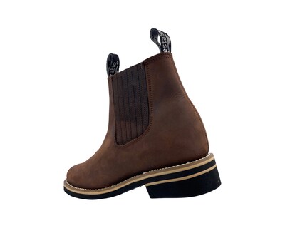Foto 5 | Foto 5 | Bota Botín Establo Piel Res Suela Goma Modelo 515 Café Crazy